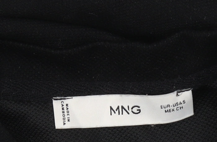MNG Women's Black Basic Long Sleeve Top