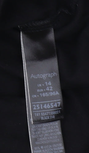 Marks and Spencer Black Women's T-Shirt, Size 14