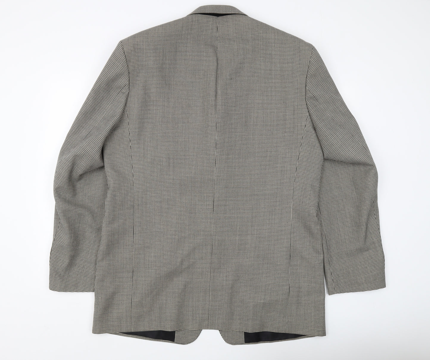 Burton Men's Grey Check Blazer 44L Three-Button