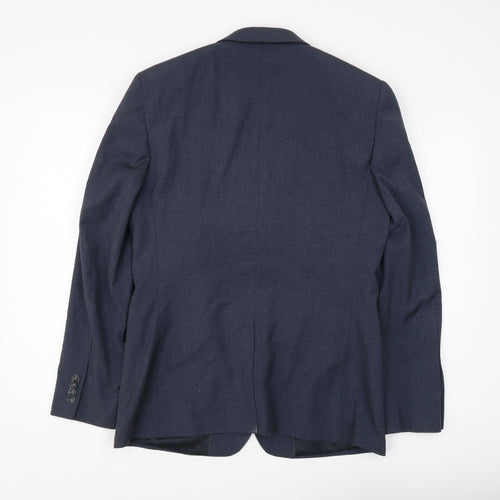 Topman Men's Blue Suit Jacket 40R Regular Fit