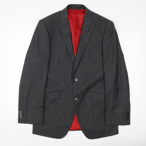 Marks and Spencer Men's Grey Regular Fit Blazer 38R