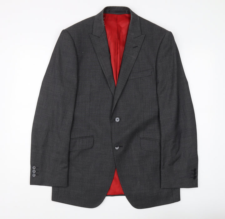 Marks and Spencer Men's Grey Regular Fit Blazer 38R
