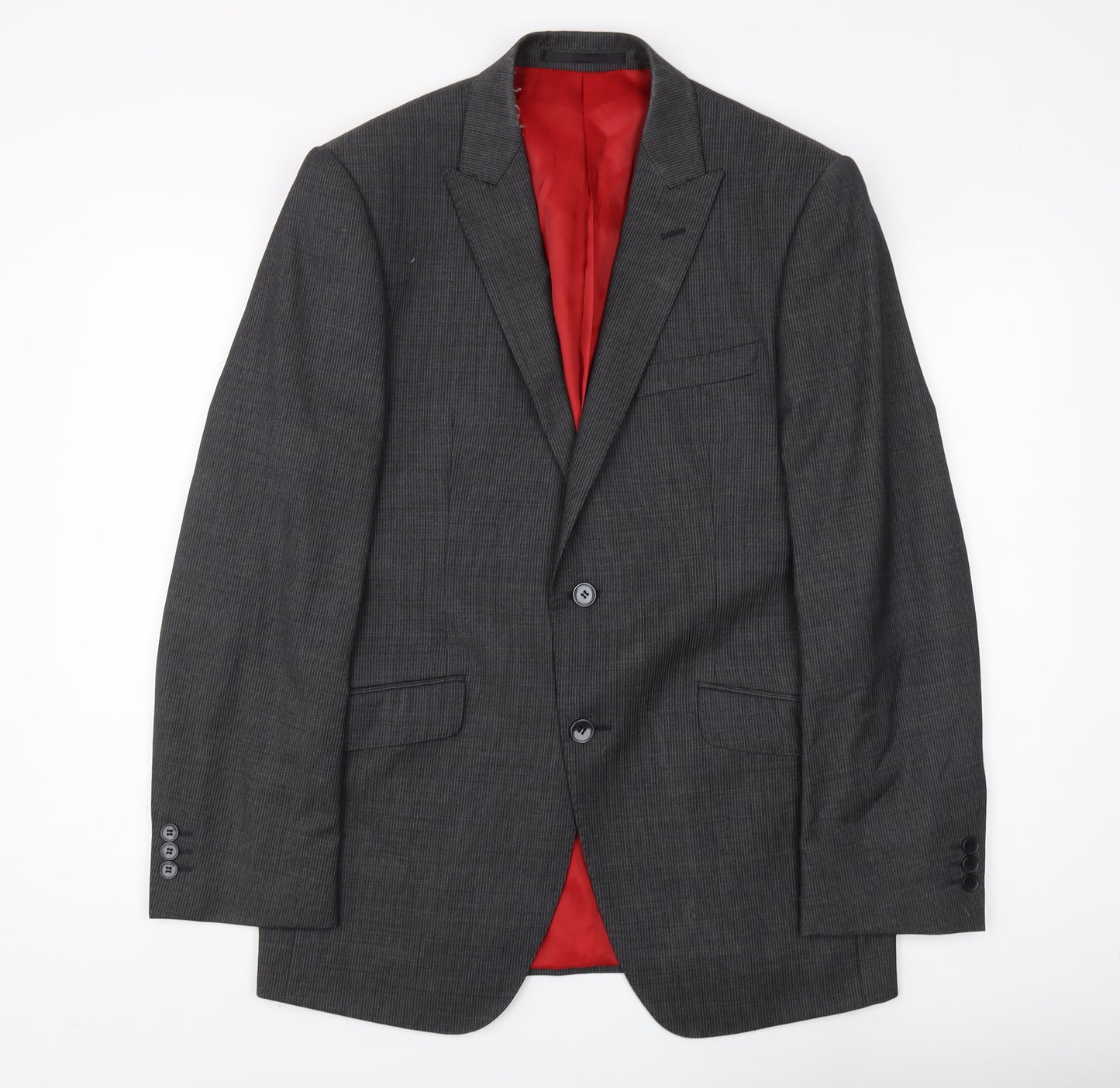 Marks and Spencer Men's Grey Regular Fit Blazer 38R