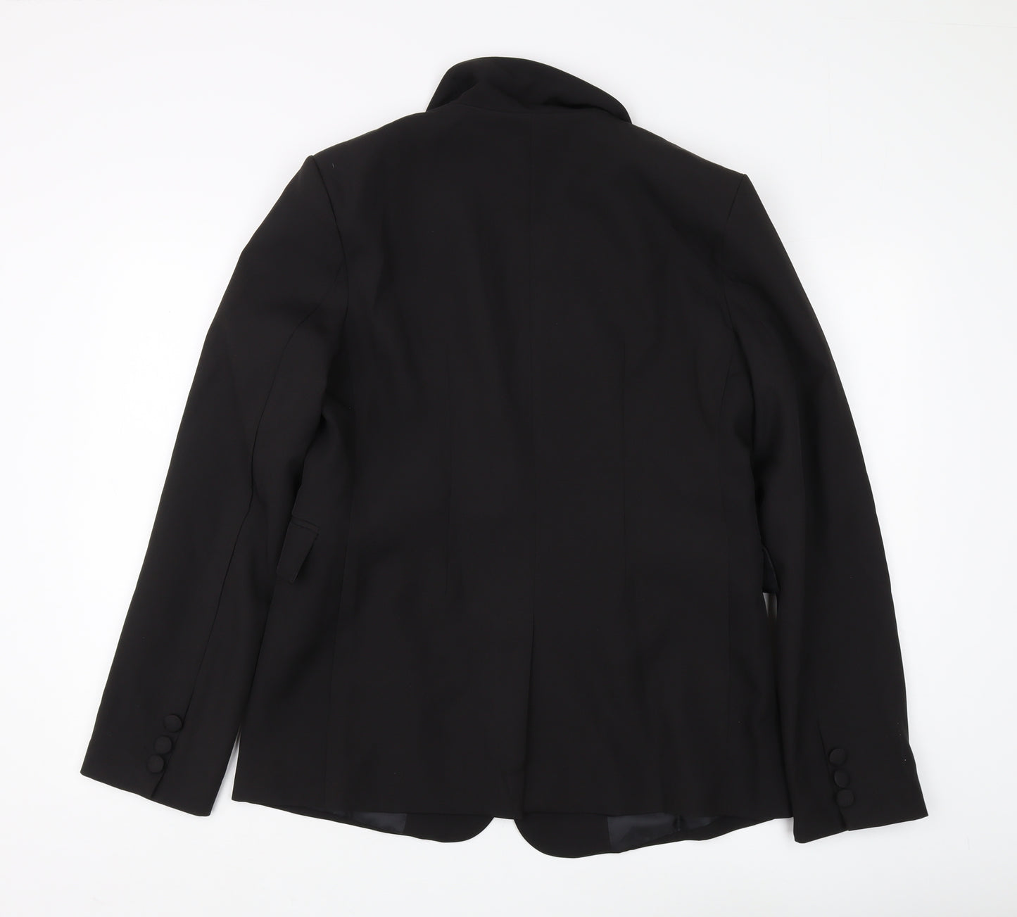 Boohoo Women's Black Regular Fit Blazer, Size 14