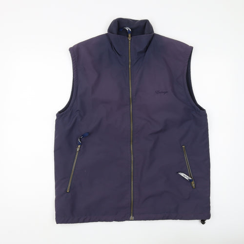 Embargo Men's Blue Waistcoat S Lined Casual Style