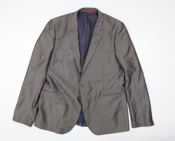 Ventuno 21 Men's Grey Blazer, Size 46, Ideal for Business