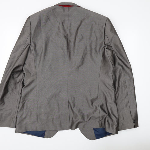Ventuno 21 Men's Grey Blazer, Size 46, Ideal for Business