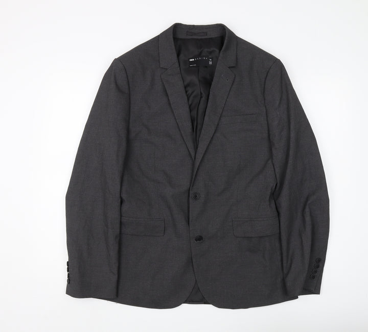 ASOS Men's Grey Regular Fit Blazer Size 40R
