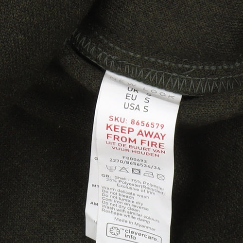 New Look Women's Green Casual Mid-Length Jacket S