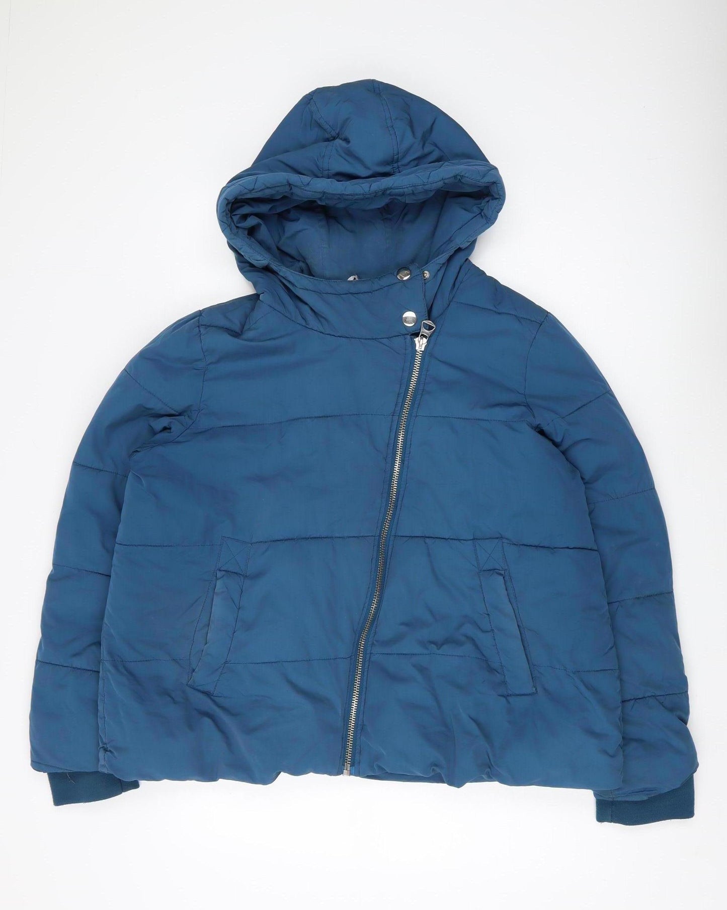 Next Women's Blue Puffer Jacket Size 22 Excellent Condition