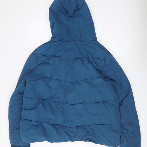Next Women's Blue Puffer Jacket Size 22 Excellent Condition