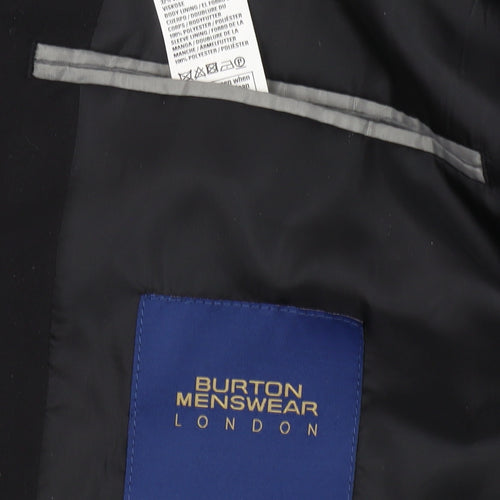 Burton Men's Black Slim Fit Blazer Size 38R