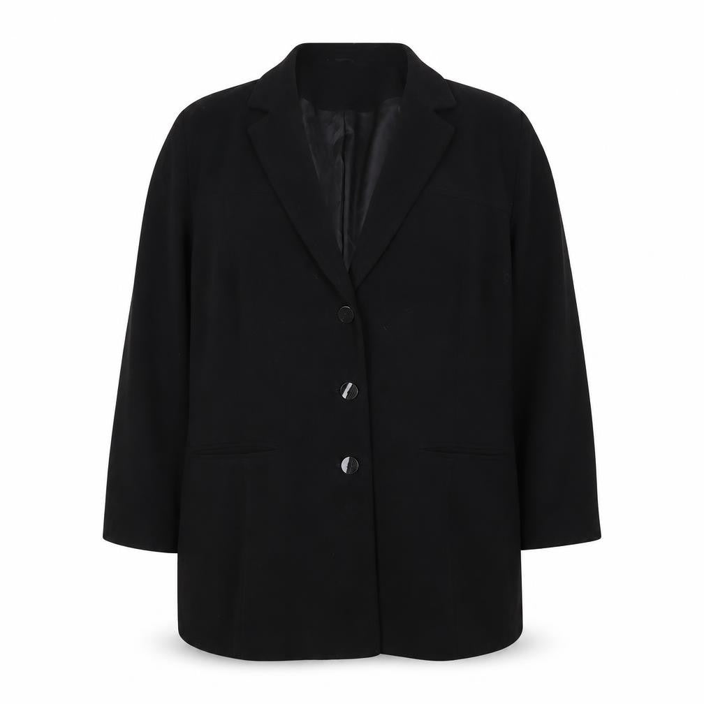 Front view of Wallis Women's Black Regular Fit Single-Breasted Jacket