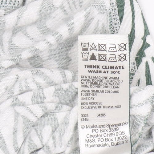 Marks and Spencer Green Geometric Dress M Women