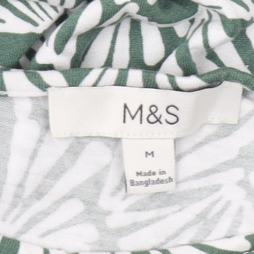 Marks and Spencer Green Geometric Dress M Women
