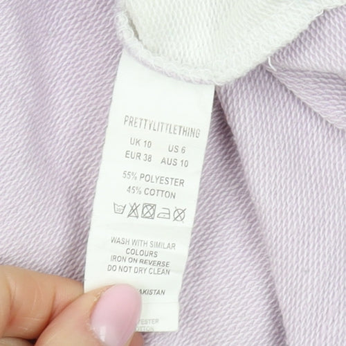 PrettyLittleThing Women's Colourblock Sweatshirt Size 10