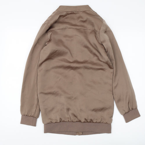 New Look Women's Brown Bomber Jacket Size 6