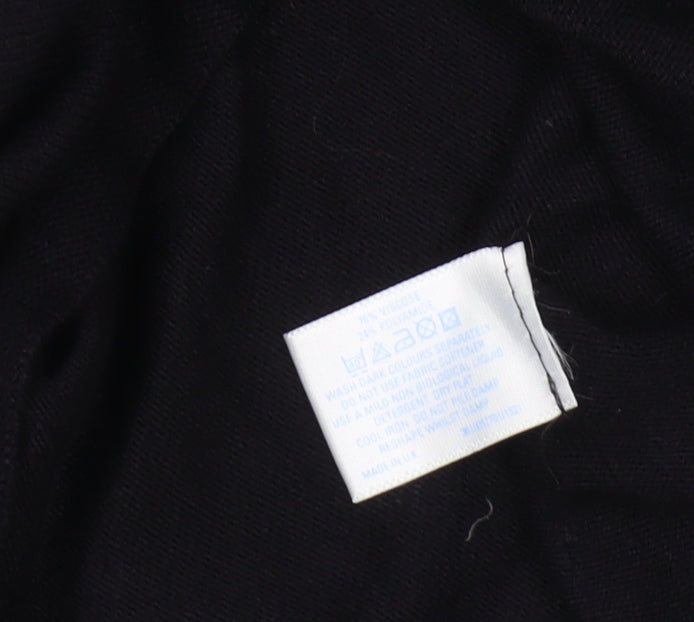 Oasis Women's Black Cowl Neck Jumper Size 16