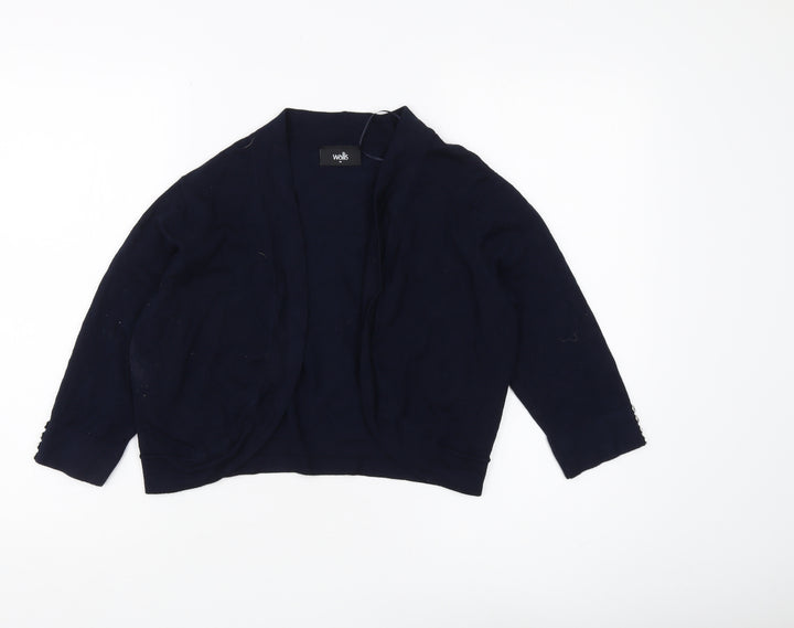 Wallis Women's Blue Cardigan Size M - Perfect for Casual Wear