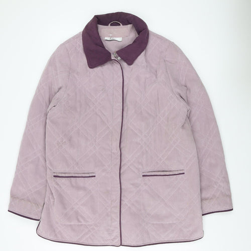 Klass Collection Women's Purple Quilted Jacket M