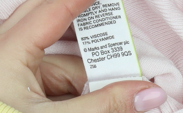 Marks and Spencer Women's Pink Cardigan Size 20