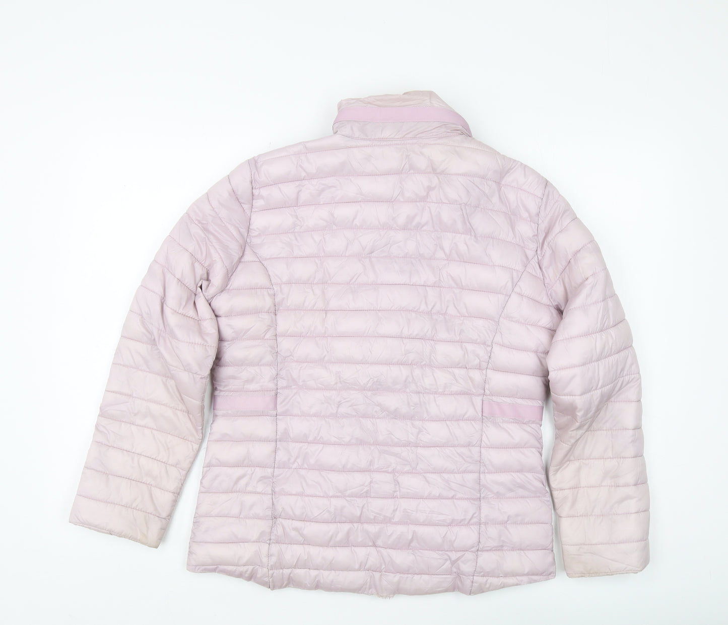 Classic Women's Pink Puffer Jacket Size 12