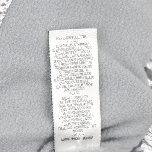 Marks and Spencer Girls Silver Puffer Jacket 13-14Y Hooded