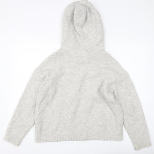 Millenium Women's Ivory Hooded Pullover Jumper One Size