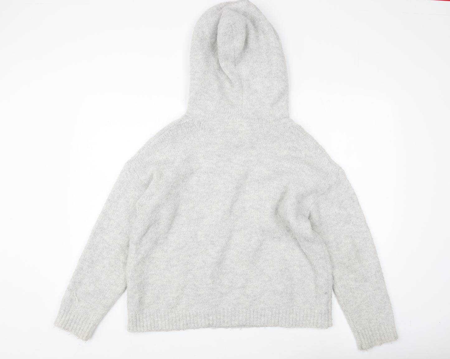 Millenium Women's Ivory Hooded Pullover Jumper One Size