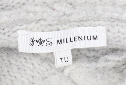 Millenium Women's Ivory Hooded Pullover Jumper One Size
