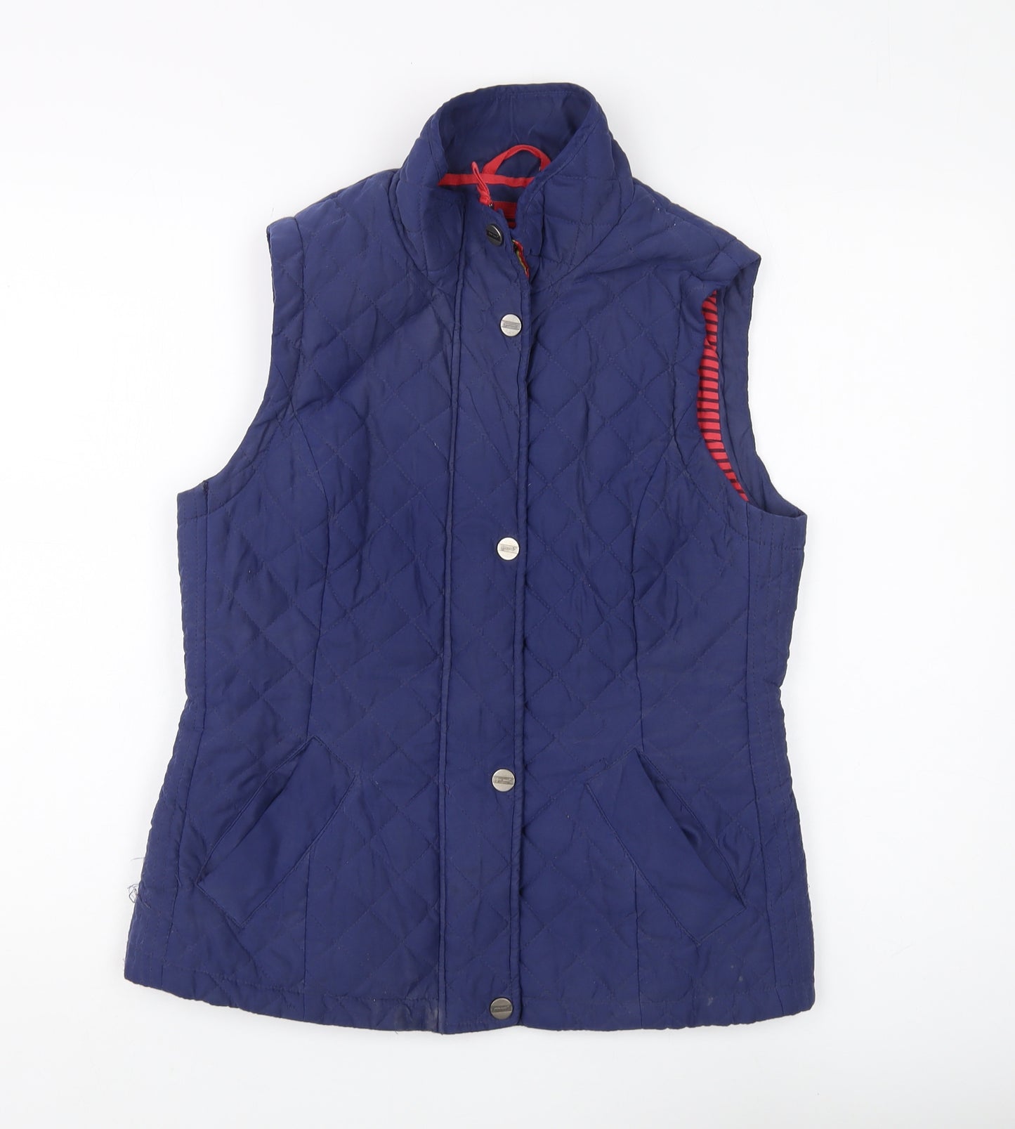 Marks and Spencer Women's Blue Quilted Waistcoat, Size M