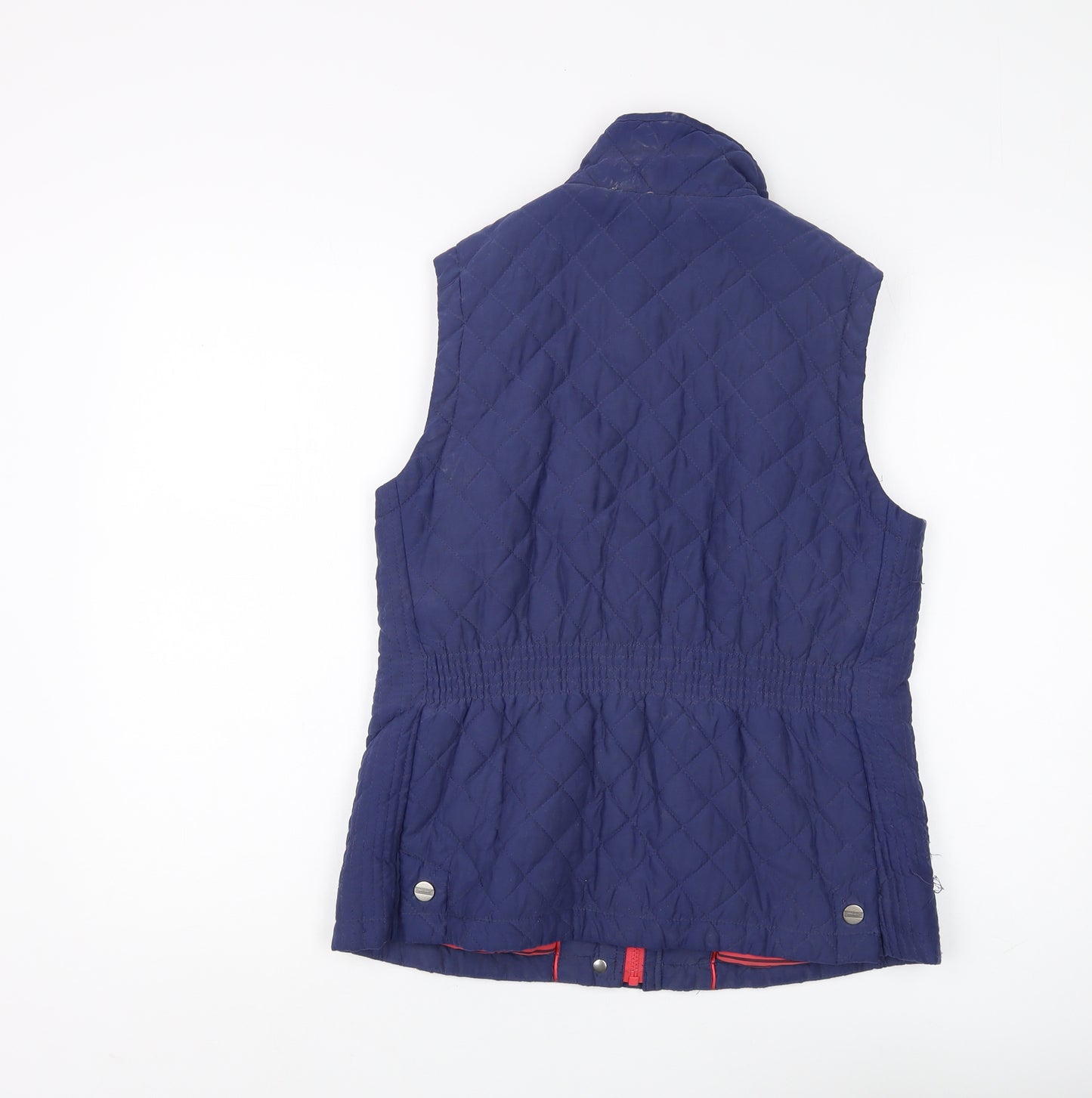 Marks and Spencer Women's Blue Quilted Waistcoat, Size M