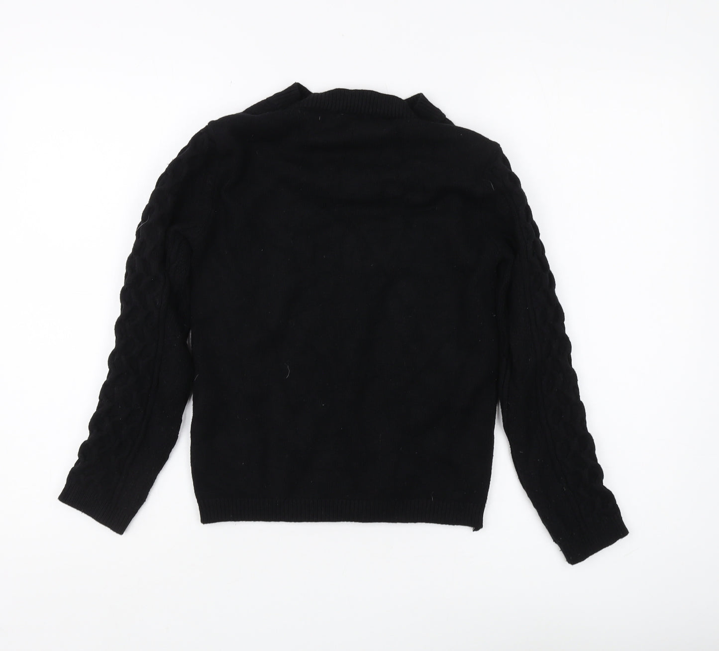 Quiz Women's Black Cable-Knit Long Sleeve Jumper