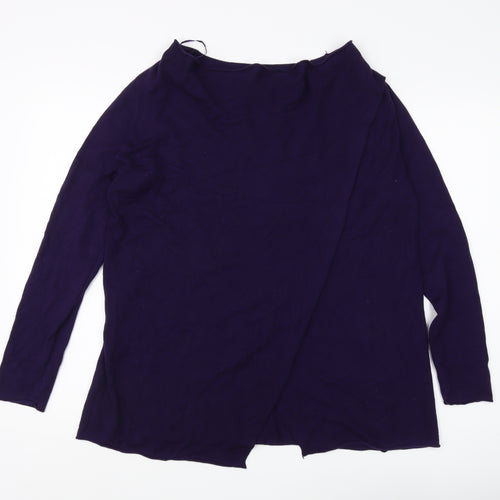 Roman Women's Purple Jumper Size 12 Round Neck
