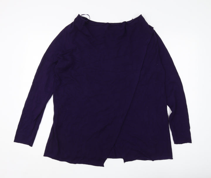 Roman Women's Purple Jumper Size 12 Round Neck