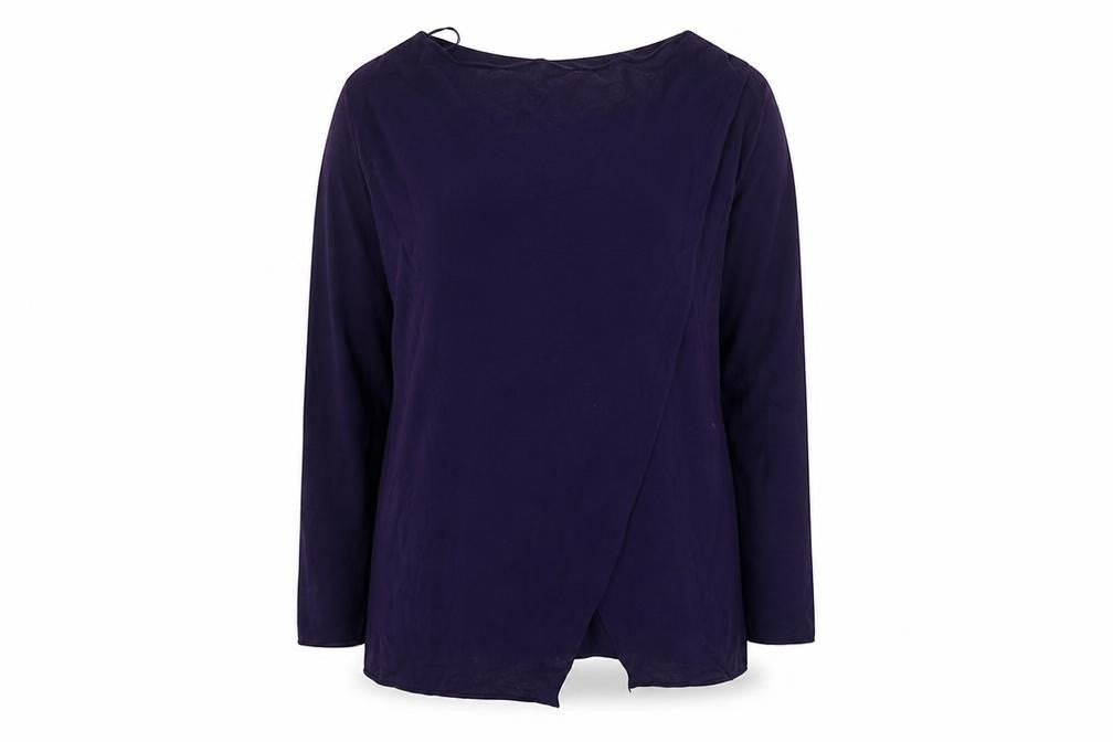 Front view of Roman Women's Purple Jumper, size 12, Round Neck