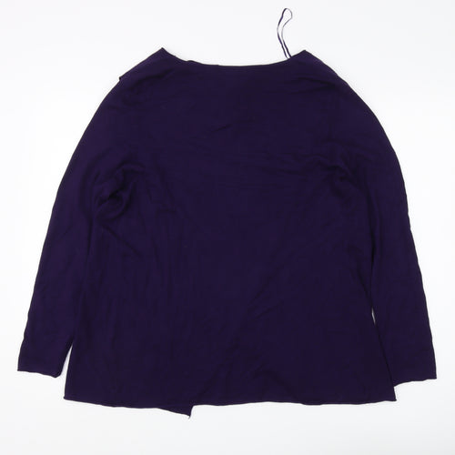 Roman Women's Purple Jumper Size 12 Round Neck