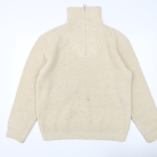 Edwin Men's Beige Pullover Jumper Size L