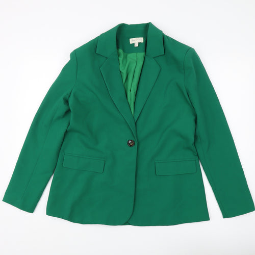 Love & Roses Women's Green Blazer UK 12 Lined Workwear
