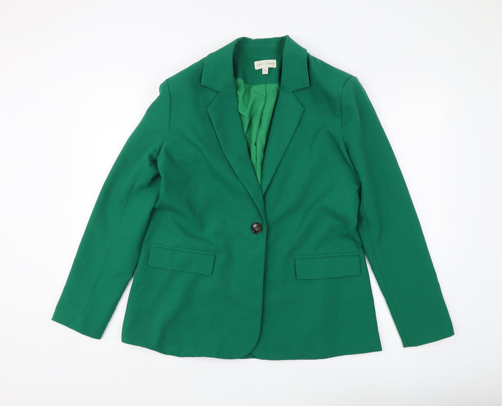 Love & Roses Women's Green Blazer UK 12 Lined Workwear