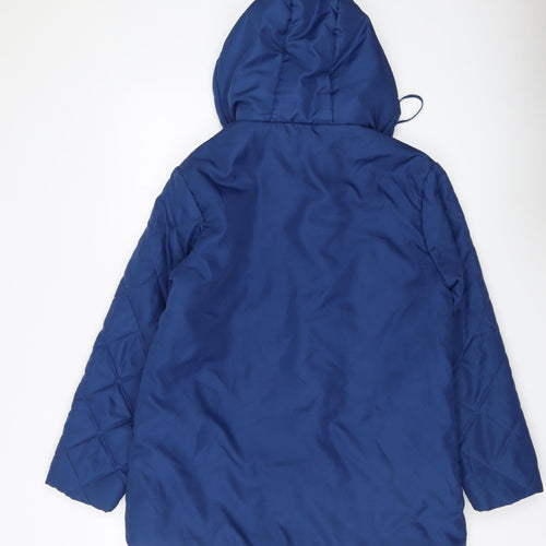 CINÉ DE LANÇAY Women's Blue Hooded Puffer Jacket S