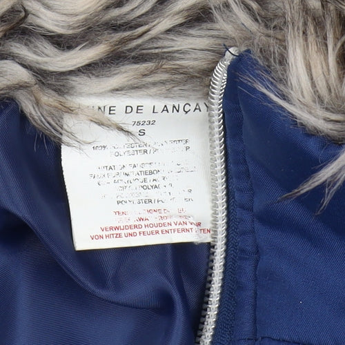 CINÉ DE LANÇAY Women's Blue Hooded Puffer Jacket S
