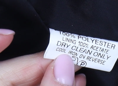 Quest Women's Black Regular Fit Suit Jacket 14