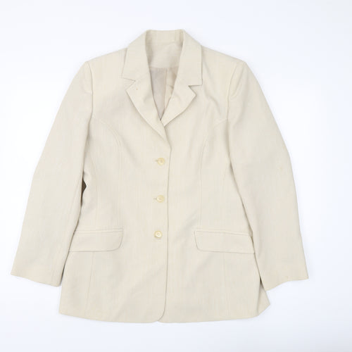 Debenhams Women's Beige Suit Jacket Size 12
