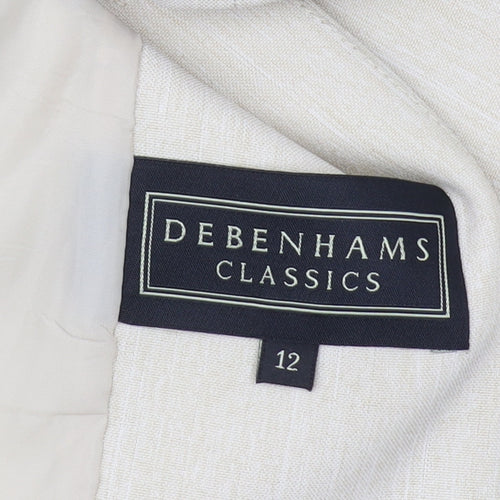Debenhams Women's Beige Suit Jacket Size 12