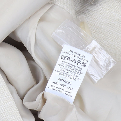 Debenhams Women's Beige Suit Jacket Size 12