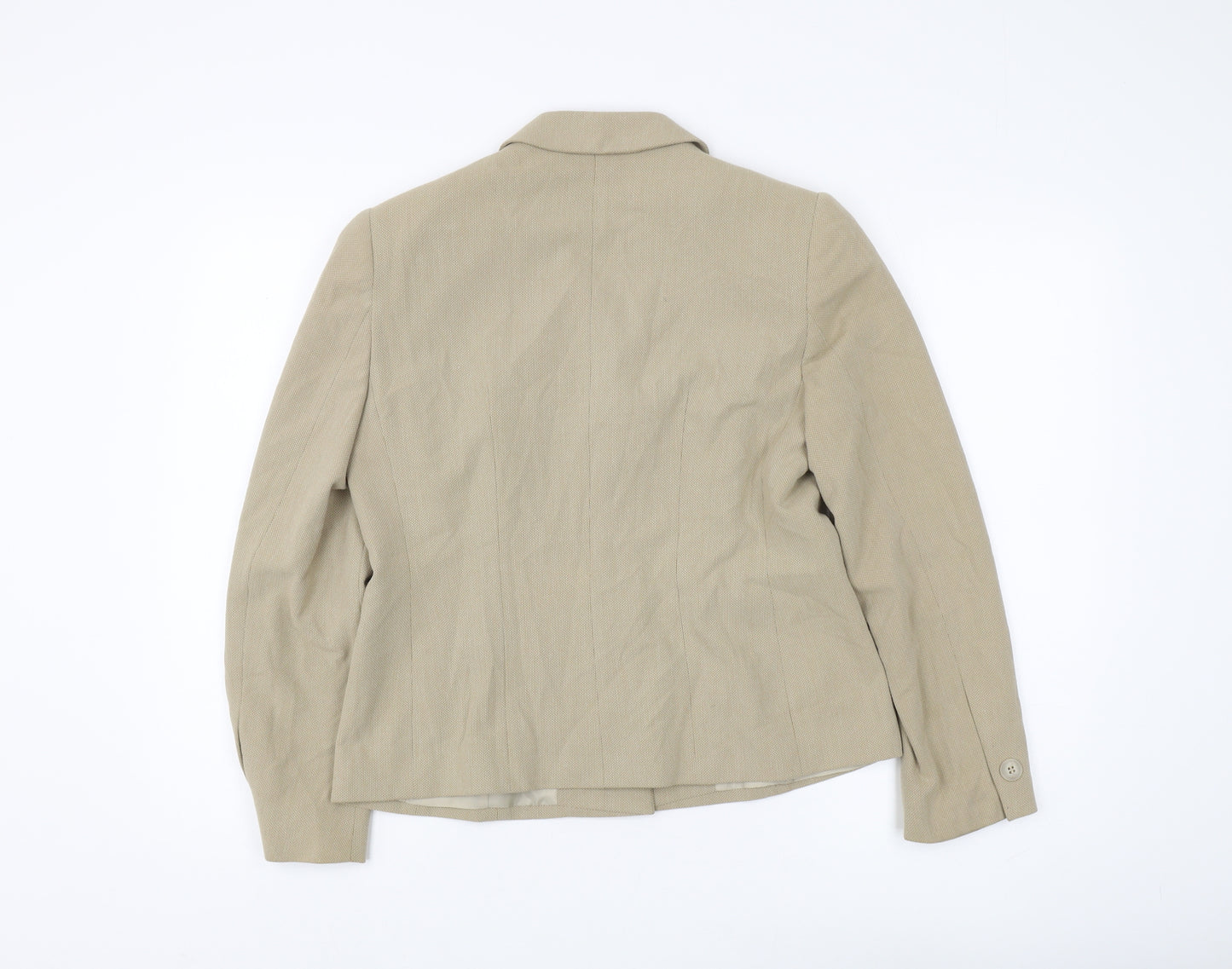 Marks and Spencer Women's Beige Suit Jacket Size 12
