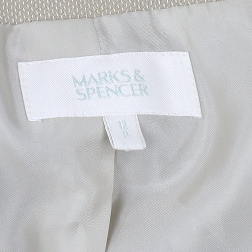 Marks and Spencer Women's Beige Suit Jacket Size 12