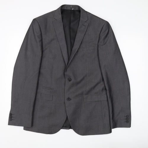 Next Men's Grey Blazer, Size 40R, Excellent Condition