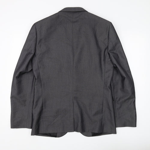 Next Men's Grey Blazer, Size 40R, Excellent Condition